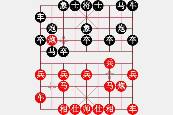 象棋棋譜圖片：山雞[759122344] -VS- 周司令[921247153] - 步數(shù)：10 