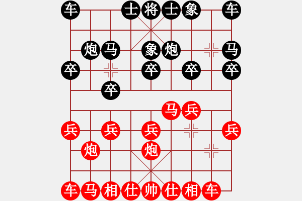 象棋棋譜圖片：金炮炮：兌車簡(jiǎn)化中控肋殺！ - 步數(shù)：10 