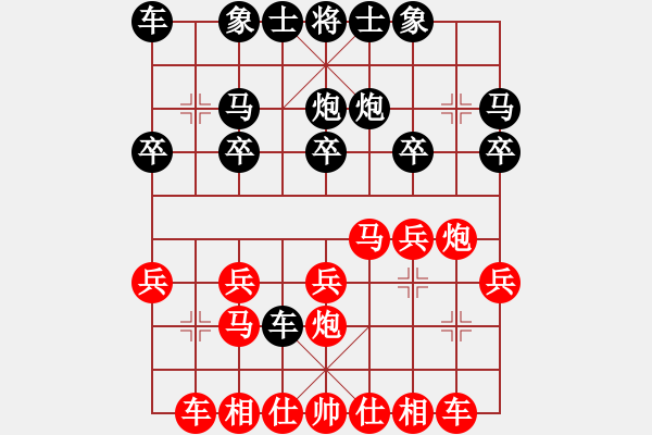 象棋棋譜圖片：楊光耀(5f)-勝-袁濤(5f) - 步數(shù)：20 