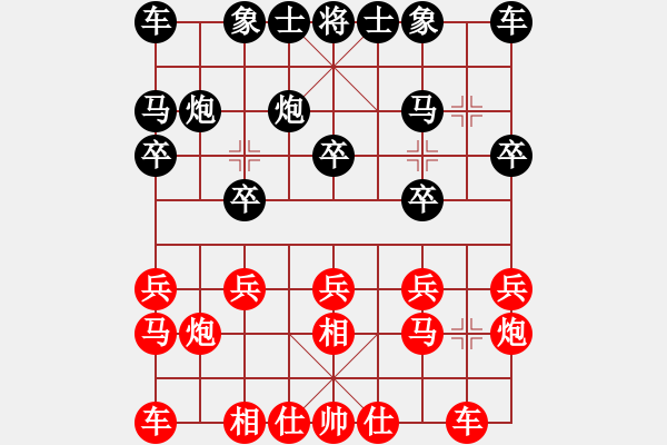 象棋棋譜圖片：王曉華     先勝 姚洪新 - 步數(shù)：10 