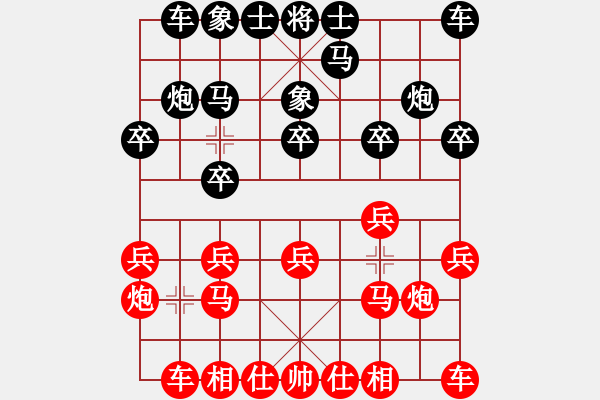 象棋棋譜圖片：xhzlw(9星)-和-yanzhao(9星) - 步數(shù)：10 