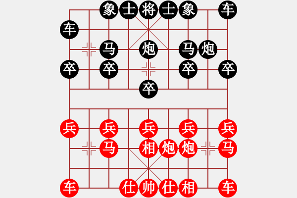 象棋棋譜圖片：一木[2809904618] -VS- 橫才俊儒[292832991] - 步數(shù)：10 