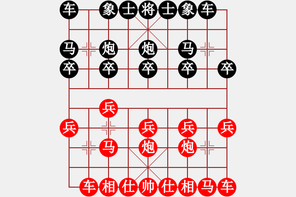 象棋棋譜圖片：仙人指路（業(yè)三升業(yè)四評測對局）我后勝 - 步數(shù)：10 