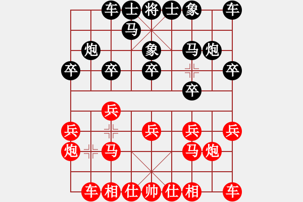 象棋棋谱图片：谭氏垂容 孙勇征 胜 刘欢 阮明日光 - 步数：10 