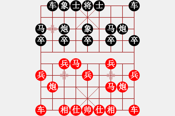 象棋棋譜圖片：葬心紅勝lixiaoxiao520【仙人指路對(duì)卒底炮】 - 步數(shù)：10 