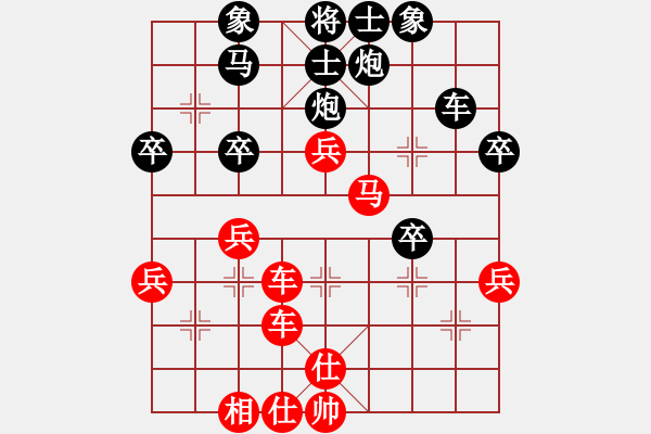 象棋棋譜圖片：xqahzcxr(6級)-勝-盛棋(7段) - 步數(shù)：50 