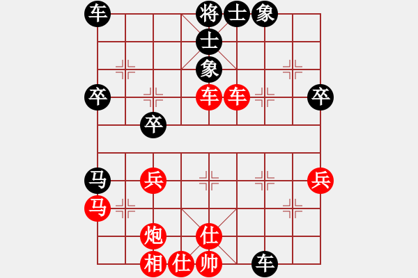 象棋棋譜圖片：五七炮對(duì)屏風(fēng)馬外馬封車 - 步數(shù)：40 