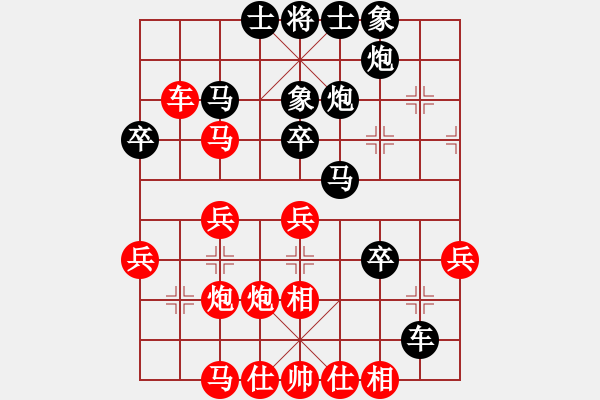 象棋棋譜圖片：惠州華軒(3段)-負(fù)-快樂之人生(2段) - 步數(shù)：40 