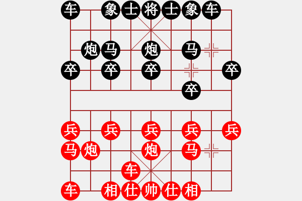 象棋棋譜圖片：順炮直車應(yīng)橫車五七炮（旋風(fēng)12層拆棋）黑勝 - 步數(shù)：10 