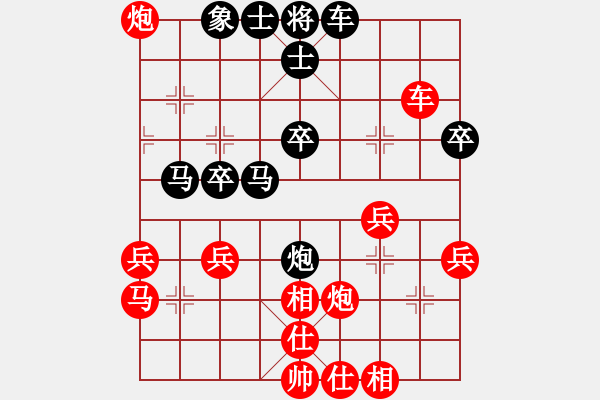 象棋棋譜圖片：陳小六(先勝)黃方晴.2023.12.02 - 步數(shù)：40 