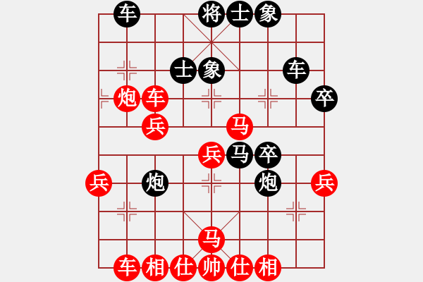 象棋棋譜圖片：英雄天卞(7段)-勝-盤錦小伙(4段) - 步數(shù)：40 