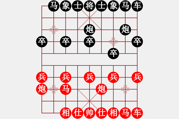 象棋棋譜圖片：陳寒峰     先勝 王大明     - 步數(shù)：10 