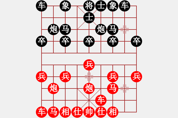 象棋棋譜圖片：廣東 陳幸琳 勝 上海 鄭軼瑩 - 步數(shù)：10 