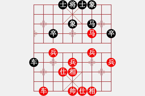 象棋棋譜圖片：深圳好棋社何文濤業(yè)3-1先負太守棋狂2018·7·25 - 步數(shù)：40 