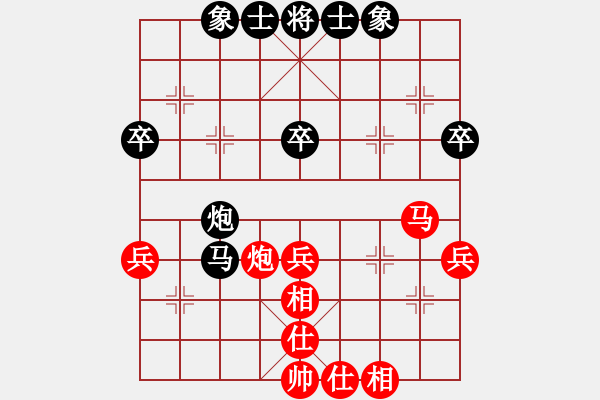 象棋棋譜圖片：方偉勝先和黃晉 - 步數(shù)：57 