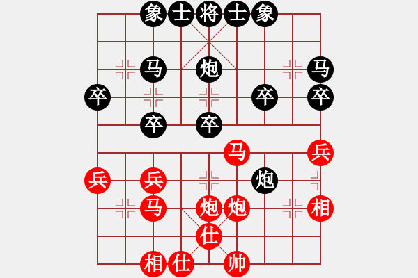 象棋棋譜圖片：棋呆瘋猴(2段)-負(fù)-沒一個號了(9段) - 步數(shù)：30 