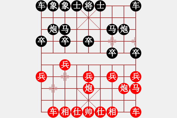 象棋棋譜圖片：24試驗(yàn)新變拼命三郎得勢(shì) - 步數(shù)：10 