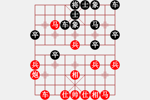 象棋棋譜圖片：觀棋者(4段)-勝-未來警察(6段) - 步數：30 