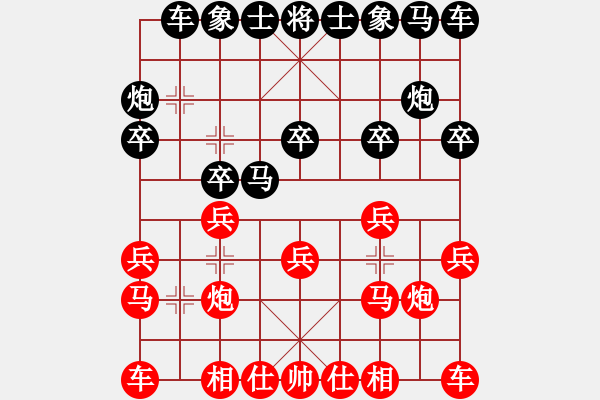 象棋棋譜圖片：2015嘉興象甲聯(lián)賽 第1輪 朱龍奎 紅先勝 杜國杰 - 步數(shù)：10 