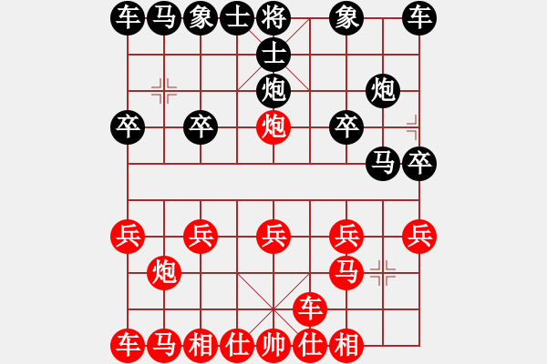 象棋棋譜圖片：橫才俊儒[292832991] -VS- 明天晴天[-] - 步數(shù)：10 