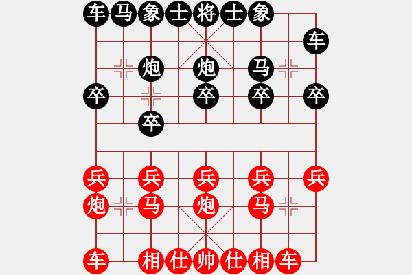 象棋棋譜圖片：方偉勝先勝劉春良 - 步數(shù)：10 