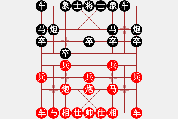 象棋棋譜圖片：藍(lán)精靈樂(lè)樂(lè)(1段)-負(fù)-天無(wú)決(6段) - 步數(shù)：10 