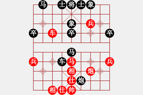 象棋棋譜圖片：282局 A01- 上仕局-小蟲引擎23層 (先負(fù)) BugChess19-04-09 x64 N - 步數(shù)：60 