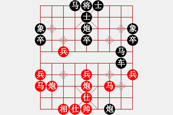 象棋棋譜圖片：迫上華山(5段)-負(fù)-星月一老虎(2段) - 步數(shù)：40 