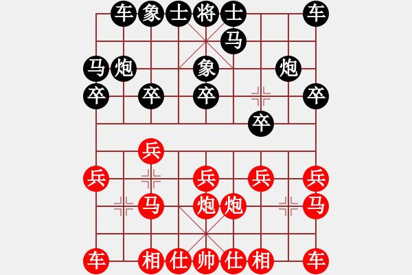 象棋棋譜圖片：葬心紅勝老季同志【仙人指路對(duì)飛象】 - 步數(shù)：10 