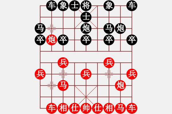 象棋棋譜圖片：傻子[1262457868] -VS- ‖棋家軍‖皎月[2739506104] - 步數(shù)：10 