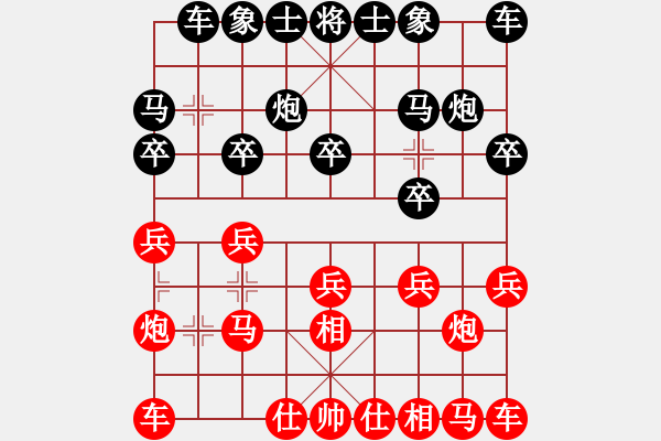 象棋棋譜圖片：弘一010824紅和葬心〖對兵局〗 - 步數(shù)：10 