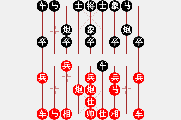 象棋棋譜圖片：金沙洲先勝撈仔 - 步數(shù)：10 