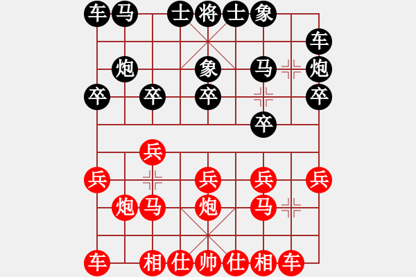 象棋棋谱图片：董毓男 先和 刘钰 - 步数：10 
