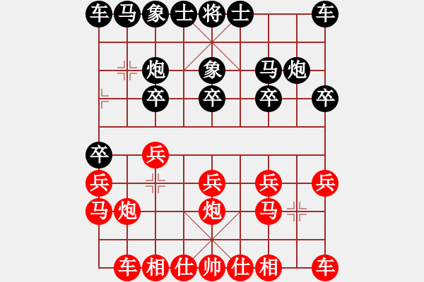 象棋棋譜圖片：朱亮 先和 王少生 - 步數(shù)：10 