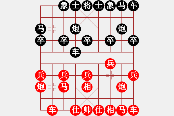 象棋棋譜圖片：2021.9.14.2JJ電腦五分鐘先勝飛相局對左士角炮 - 步數(shù)：10 