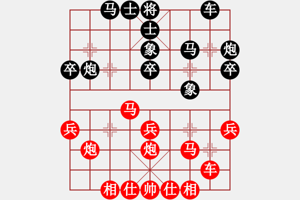 象棋棋譜圖片：禪悟性情(4段)-勝-大海的思念(6段) - 步數(shù)：30 