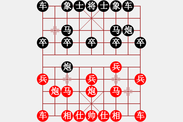 象棋棋谱图片：河南 姚洪新 胜 广东 许国义 - 步数：10 