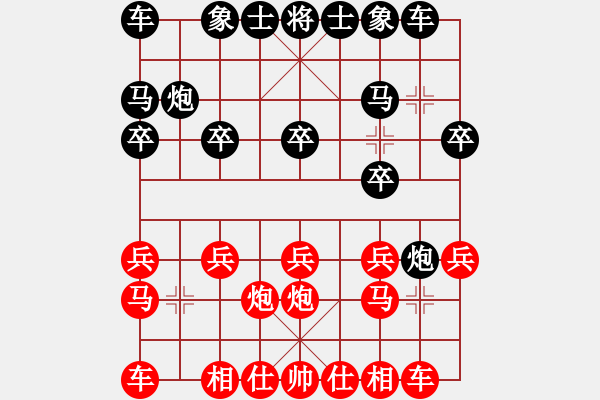 象棋棋譜圖片：白俄羅斯象棋協(xié)會(huì) 柯棋斯基 負(fù) 香港象棋總會(huì) 李學(xué)勤 - 步數(shù)：10 