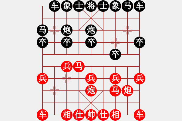 象棋棋譜圖片：騎白馬的青蛙[452406971] -VS- 誰知我心[2809820655] - 步數(shù)：10 