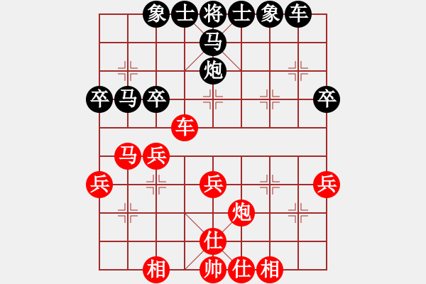 象棋棋譜圖片：zzyzyzy(3段)-和-總輸棋(3段) - 步數(shù)：40 