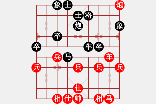 象棋棋譜圖片：無敵黑龍?zhí)?月將)-勝-煮酒論棋雄(月將) - 步數(shù)：40 