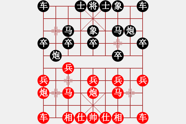 象棋棋譜圖片：輕舞飛揚(yáng)親(7段)-負(fù)-交流棋藝(5段) - 步數(shù)：10 