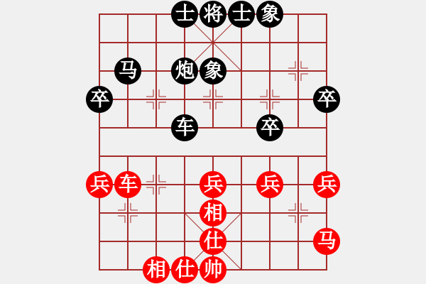 象棋棋譜圖片：2006年迪瀾杯弈天聯(lián)賽第七輪：海盜霜(5r)-和-天枰座童虎(月將) - 步數(shù)：40 