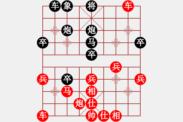 象棋棋譜圖片：2016.8.14順炮直車對(duì)橫車(第11輪吳先勝**） - 步數(shù)：40 