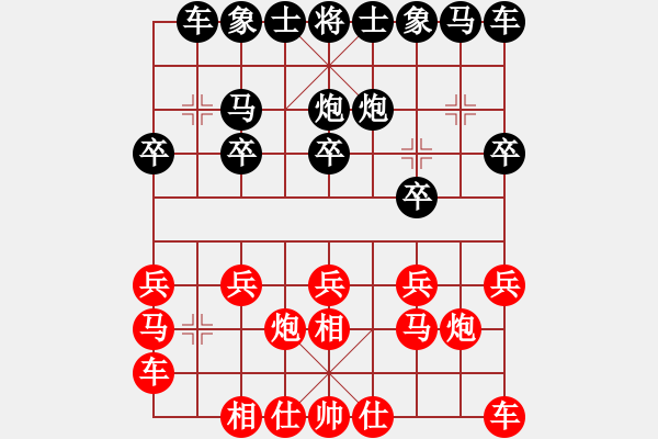 象棋棋譜圖片：一笑而過[2416647039] -VS- 意悠心輕[38090586] - 步數(shù)：10 