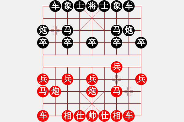 象棋棋谱图片：刘昱 先胜 余和发 - 步数：10 