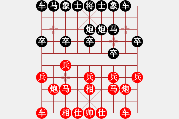 象棋棋谱图片：阿愚(无极)-胜-小子阴险(9星) - 步数：10 
