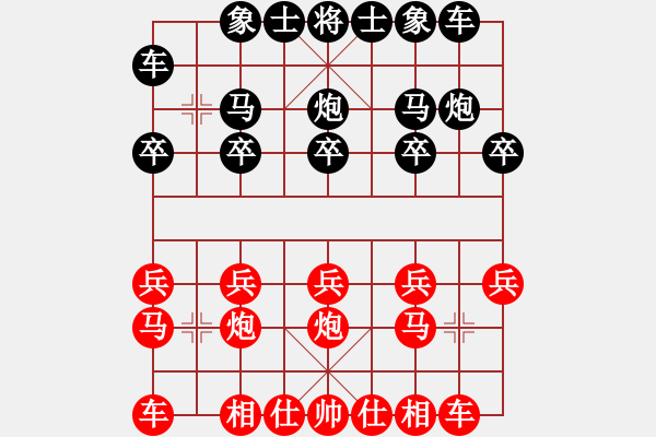 象棋棋譜圖片：南涼故人[787727163] -VS- 君子劍[2356803169] - 步數(shù)：10 