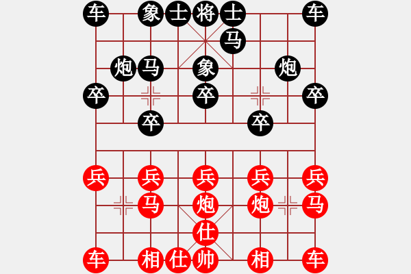 象棋棋譜圖片：阿爾法貓(9星)-負-小玫貞子(9f) - 步數(shù)：10 