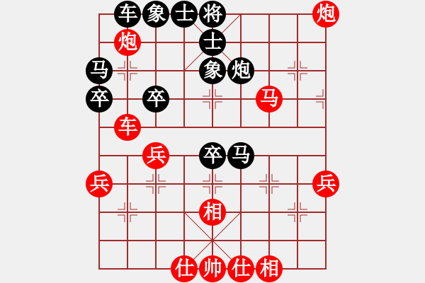 象棋棋譜圖片：2013大師網(wǎng)網(wǎng)名爭霸賽 坦克車 先勝 琴棋畫 - 步數(shù)：40 